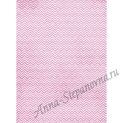 Рисовая бумага «Розовый зиг-заг»