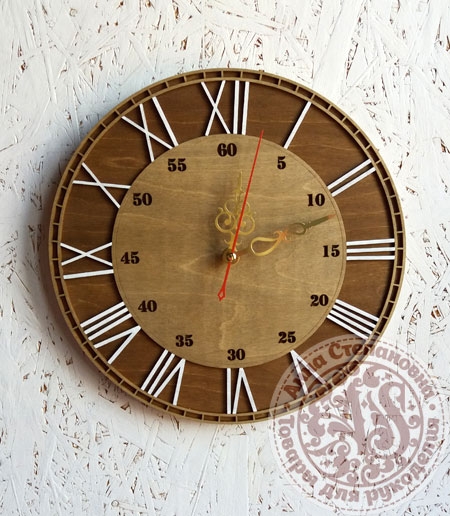 Часы деревянные «Усадьба»