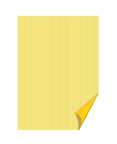 Лист бумаги Линии желтые