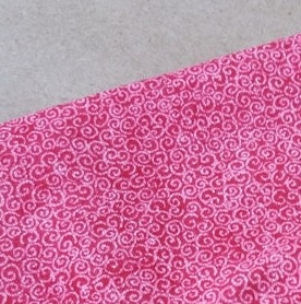 Ткань для скрапбукинга Розовые завитки