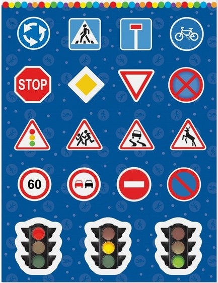 Наклейки «Внимание на дороге»