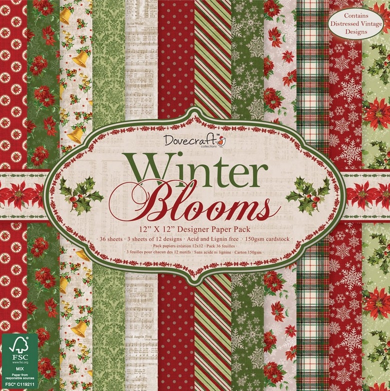 Набор бумаги для скрапбукинга «Winter Blooms»