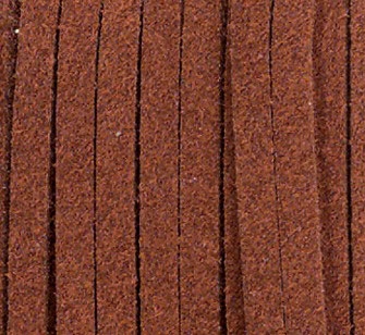 Шнур из искусственной замши (велюр) коричневый