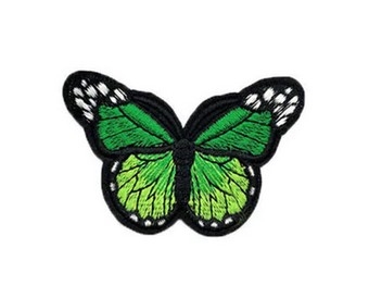 Аппликация, нашивка Бабочка зеленая