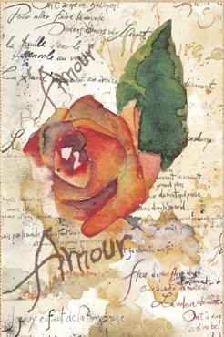 Бумага рисовая Розы и поэзия