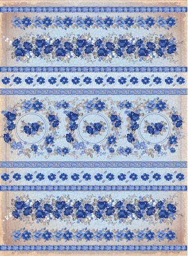 Рисовая бумага «Синие цветы»