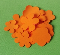 Лепестки из фоамирана оранжевые