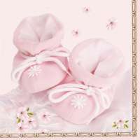 Салфетка «Розовые пинетки» №609