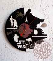 Часы деревянные «Звездные войны»