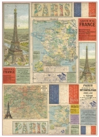 Большая карта для декупажа «Карта. Франция»