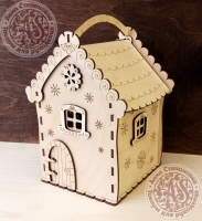 Коробка Снежный домик для конфет