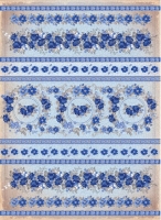 Рисовая бумага «Синие цветы»